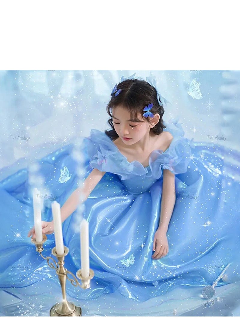 Children's dress new princess dress evening dress little girl performance piano catwalk dress Costumes - Image 2