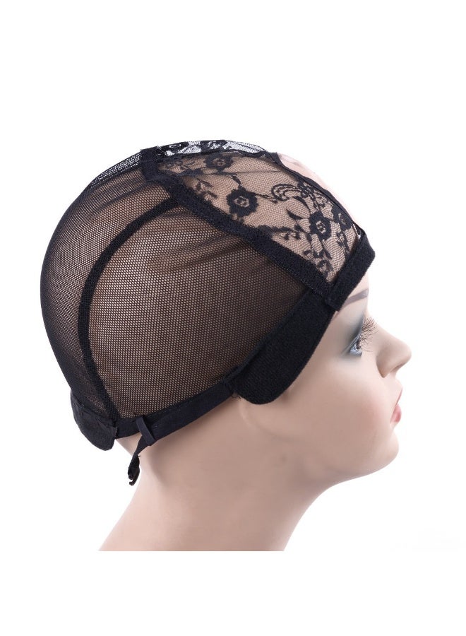 إستيل قبعات شعر مستعار من الدانتيل على شكل حرف U لصنع الشعر المستعار ونسج الشعر، قبعة شعر مستعار قابلة للتمدد وقابلة للتعديل لصنع الشعر المستعار - Image 4