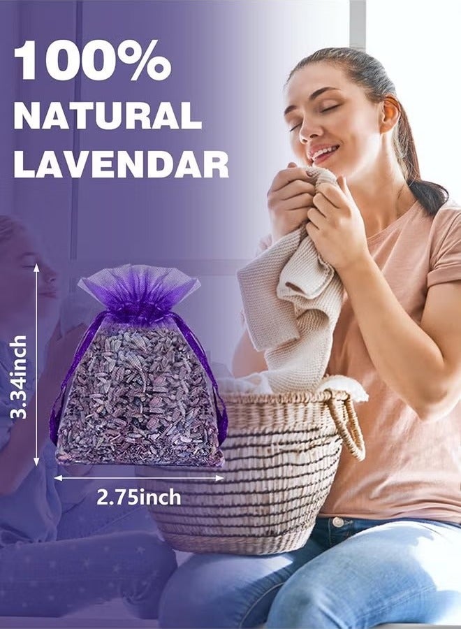 أوربازار أكياس اللافندر الفرنسية المكونة من 12 قطعة للأدراج والخزائن ذات الروائح المنعشة، أكياس معطرة للمنزل للخزائن والأدراج، تعمل على تحسين جودة النوم وإزالة الروائح بشكل فعال - Image 2
