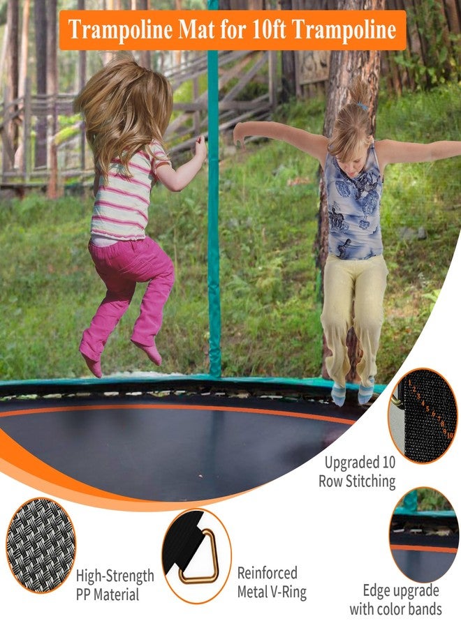 DOYUEE Trampoline Mat,102.8in/8.56ft Dia Mat with 64 Rings, Fits 10FT Trampoline Frame Use 5.3"-5.7" Springs, （Spring and Frame not Included） - Image 5