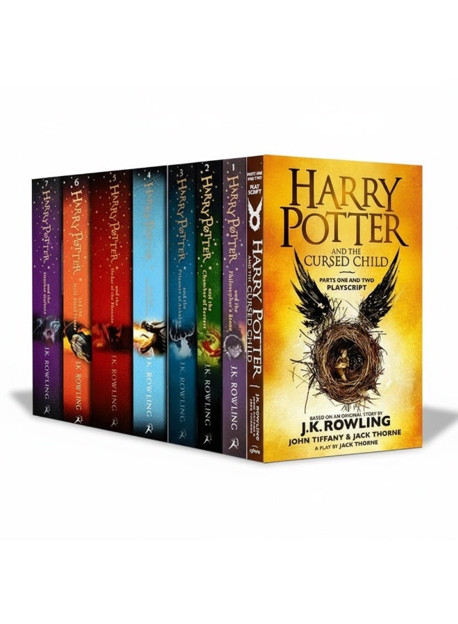 Complete 8-book Harry Potter series, special edition for children with attractive covers. Magical adventures filled with friendship, challenges, and life at Hogwarts School of Witchcraft and Wizardry. - Image 2