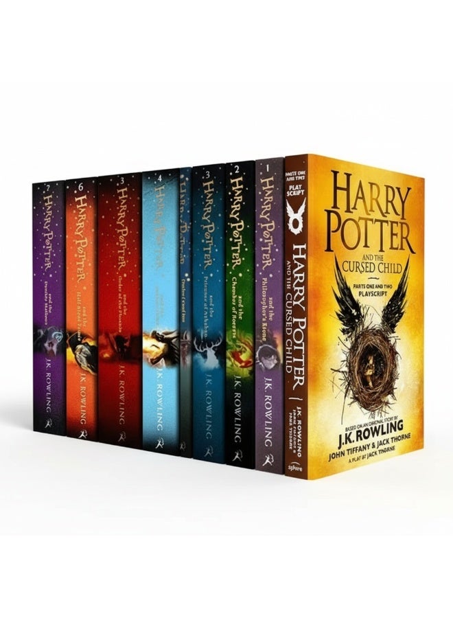 Complete 8-book Harry Potter series, special edition for children with attractive covers. Magical adventures filled with friendship, challenges, and life at Hogwarts School of Witchcraft and Wizardry. - Image 1