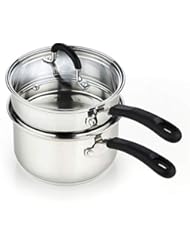 Cook N Home Cook N Home 02655 2 Quarts Double Boiler, Silver - Image 1