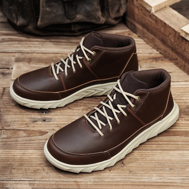 New Men'S Shoes, Retro Sports Rhubarb Boots, Men'S Work Shoes, Daily Casual Shoes, Outdoor Hiking Shoes - Image 3