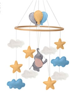 Generic Baby Crib Nursery Mobile Wall Hanging Décor Baby Bed Mobile for Infants Ceiling Mobile Cute and Adorable Hanging Decorations Elephant  - Image 1