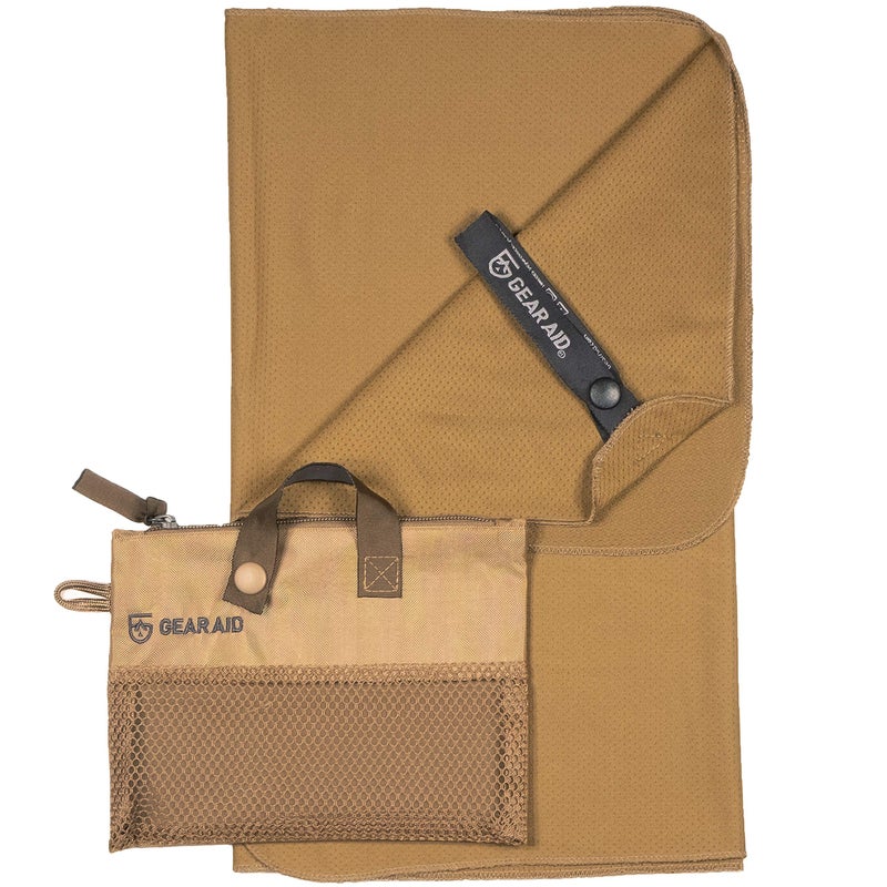 GEAR AID Fast Acting Cooling Towel for Fitness Sports and Outdoors 15x36 Coyote - Image 2