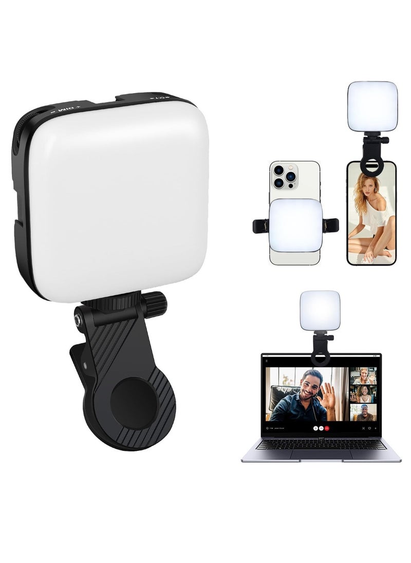Generic 60 LED Phone Light,Selfie Light for iPhone/iPad/Camera,2000Mah Rechargeable Portable Lights,3 Lighting Adjustment Modes,Selfie Lights for Photography/TikTok/Vlog/VideoLight for Video Shooting Vlogging Kit,60 Beads 3 Colors 9 Modes Rechargeable Fill Light for All Mobiles,Cameras Computers Laptop TikTok Makeup Video Call  - Image 1