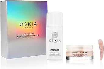 OSKIA OSKIA Ultimate Renaissance Collection Skincare Set with Renaissance Cleansing Gel Mask Quartz Facial Massage Tool  - Image 1