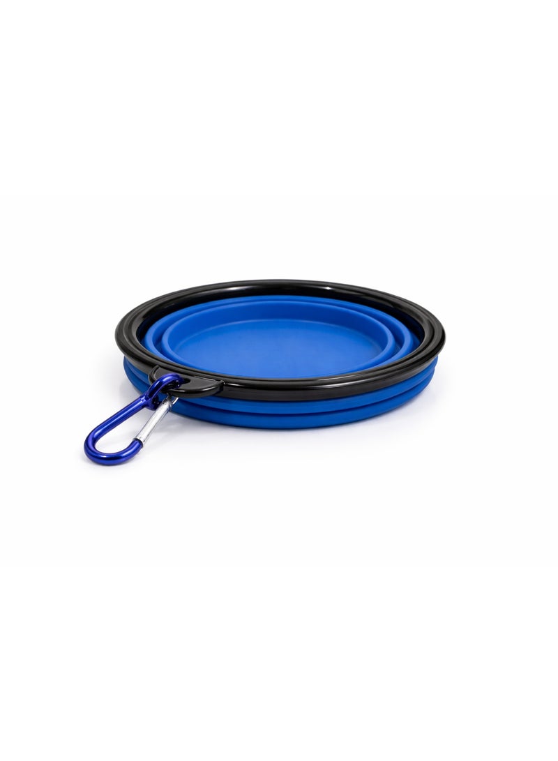 Collapsible Silicone Pet Bowl with Carabiner Clip, Multiple Colours,15cm. - Image 5