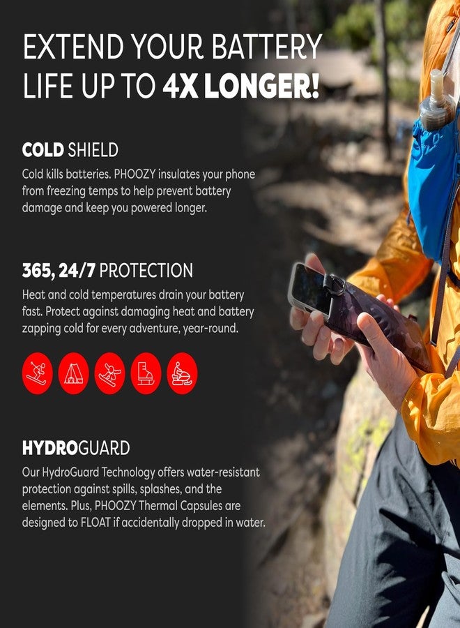 PHOOZY Apollo II Thermal Phone Case with Antimicrobial Lining and Keyring Connector - Helps Prevent Overheating in The Sun, Floats in Water, Protects Against Drops - Army Pink - Large - Image 3