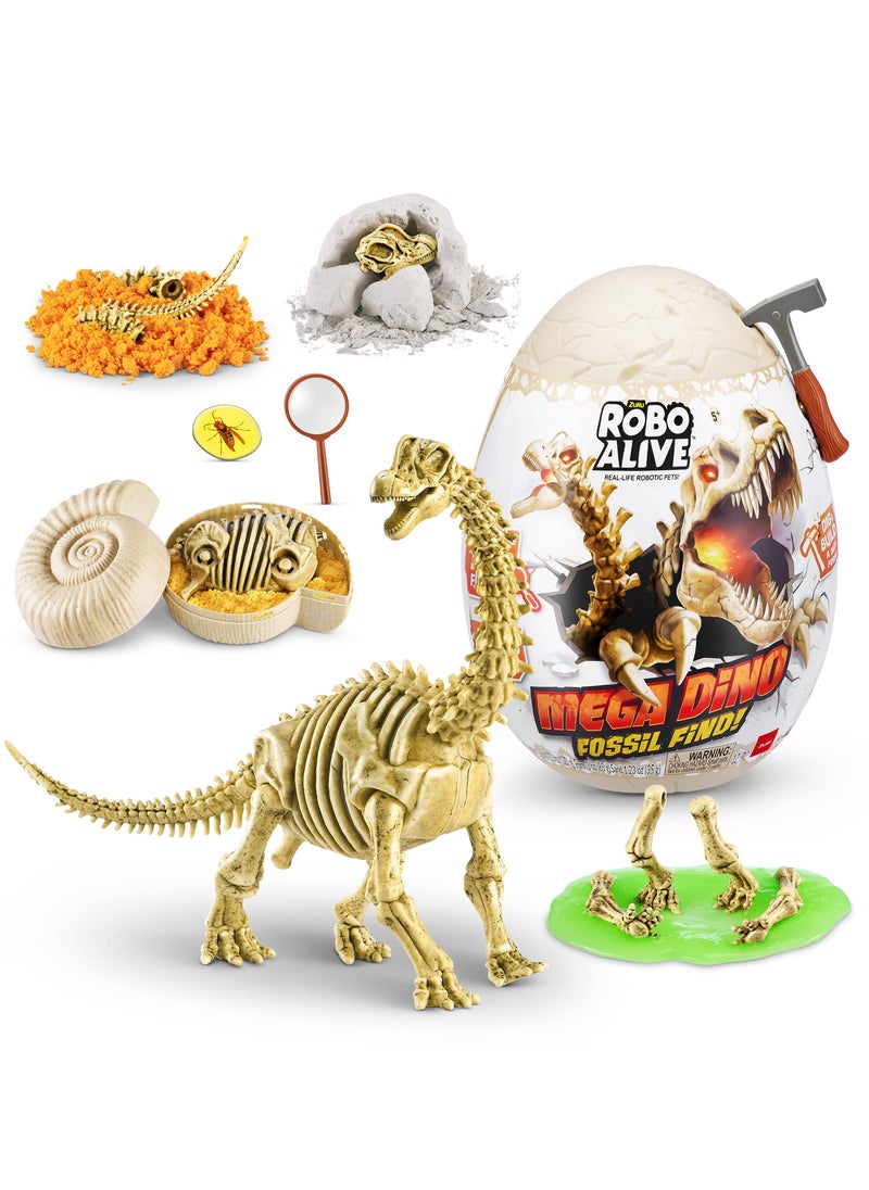 ROBO ALIVE ROBO ALIVE-MEGA DINO FOSSIL FIND-SERIES 1 SURPRISE EGG,BULK, 6pcs,N o Inner,STD Color Assortment  - Image 2