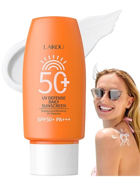 UV Defense Daily Sunscreen SPF50+ PA+++ Whitening Sunscreen Cream Isolating Sunscreen Lotion Brightening And Refreshing