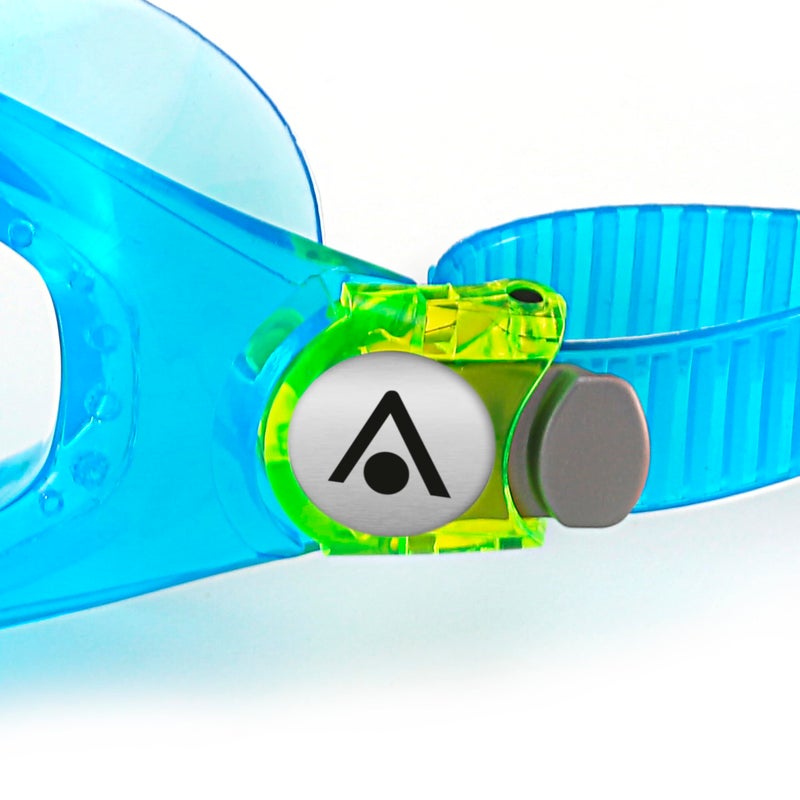Aqua Sphere Seal Kid 2 Swim Mask with Clear Lens (Aqua/Lime). UV Protection Anti-Fog Swim Goggles for Kids - Image 4