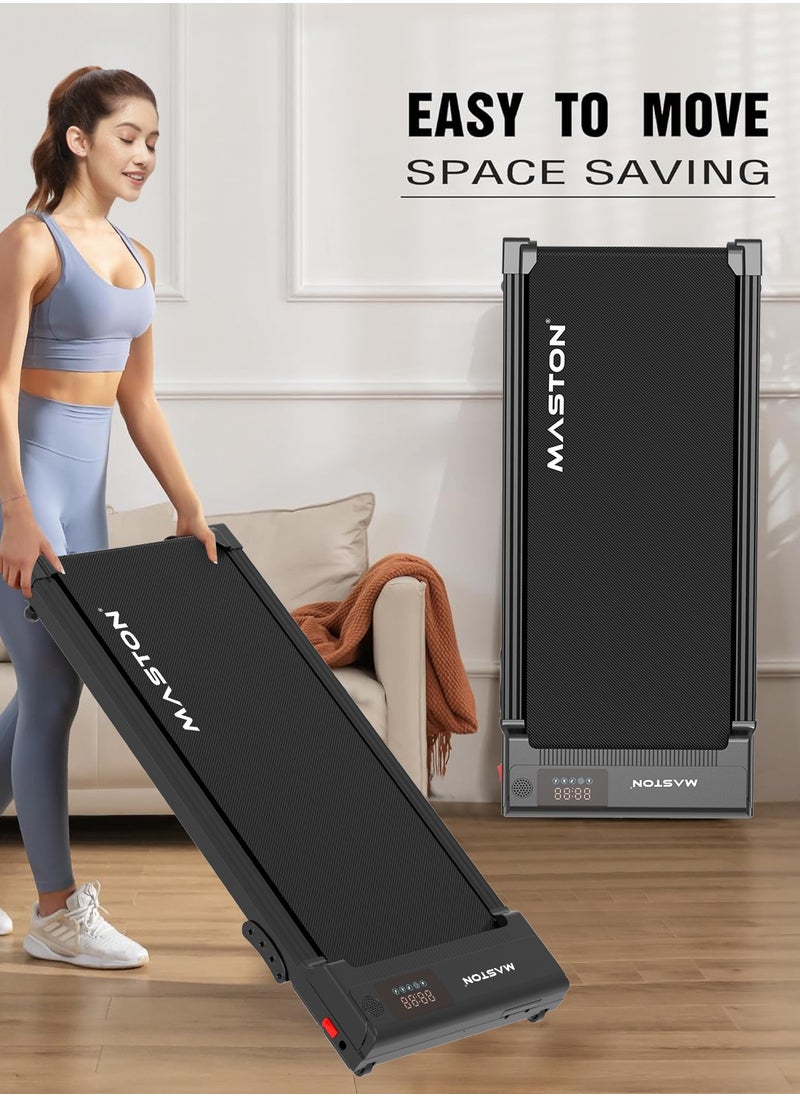 Maston Maston Walking pad 1-6Km/H 100Kg Capacity Under Desk walking machine With Led Display & Remote Control, Portable Treadmills Motorized Running Machine For Home Office Use  - Image 5