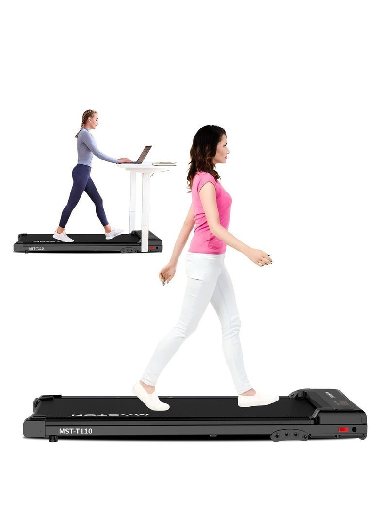 Maston Walking Pad Treadmill 1-6Km/H 100Kg Capacity Under Desk walking machine With Led Display & Remote Control, Portable Treadmills Motorized Running Machine For Home Office Use - Image 2