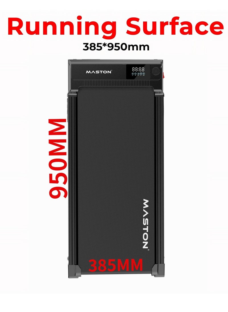 Maston Walking Pad Treadmill 1-6Km/H 100Kg Capacity Under Desk walking machine With Led Display & Remote Control, Portable Treadmills Motorized Running Machine For Home Office Use - Image 4