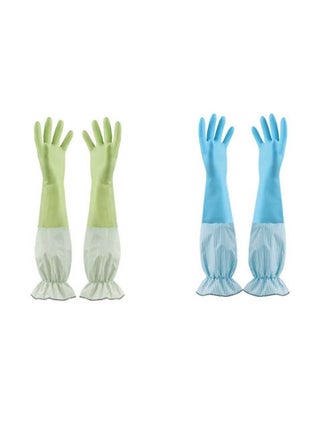 2 Pairs Reusable Dishwashing Cleaning Gloves with Latex Free, Long Cuff,Cotton Lining,Kitchen Gloves - pzsku/ZD76A63420F2E1947A450Z/45/_/1715840649/d68b87ff-aae7-4e8d-9397-e49095284479
