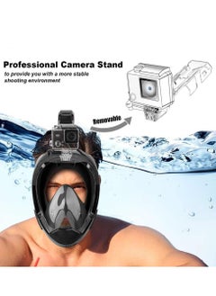 Full face Snorkeling mask with New Safety Breathing System and Camera Stand with 180-degree Panoramic View (Black) - pzsku/ZD76A63E8ED76E4DA0A21Z/45/_/1739718941/62c3df87-670c-4cab-8d71-5e8f09e7d34c