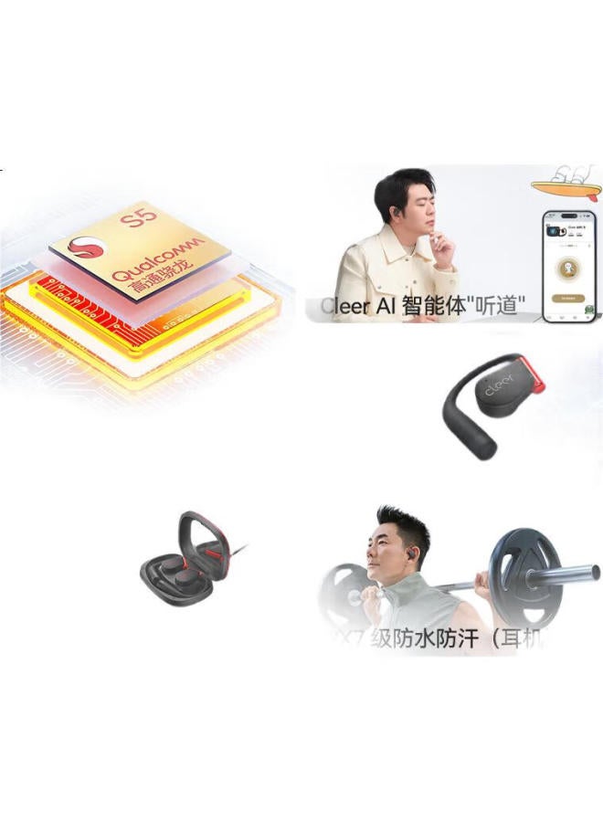 Cleer Arc 5Th Generation Open-Ear Ai-Powered Dolby Sound Bluetooth Sport Earphones Compatible With Huawei And Apple - Obsidian Black - Image 2