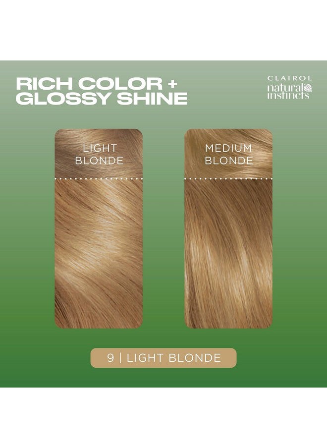 CLAIROL - Natural Instincts Demipermanent Hair Dye 9 Light Blonde Hair Color Pack Of 1 Packaging May Vary - Image 1