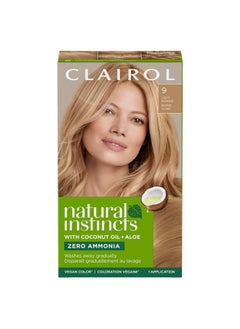 Natural Instincts Demipermanent Hair Dye 9 Light Blonde Hair Color Pack Of 1 Packaging May Vary