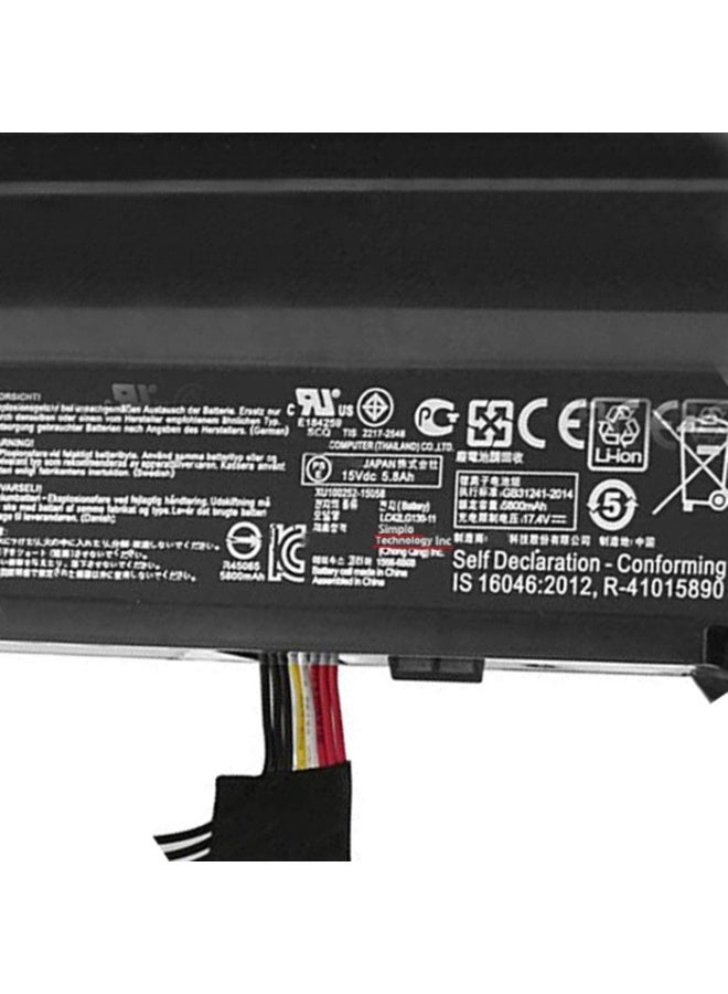 Terabyte بطارية لابتوب بديلة لأجهزة Asus A42N1520 (15V 90Wh 6000mAh) سلسلة Rog G752VY GFX72 GFX72VY6700 GFX72VY6820 GFX72VL6700 GFX72VT6700 4ICP19/66-2 - Image 2