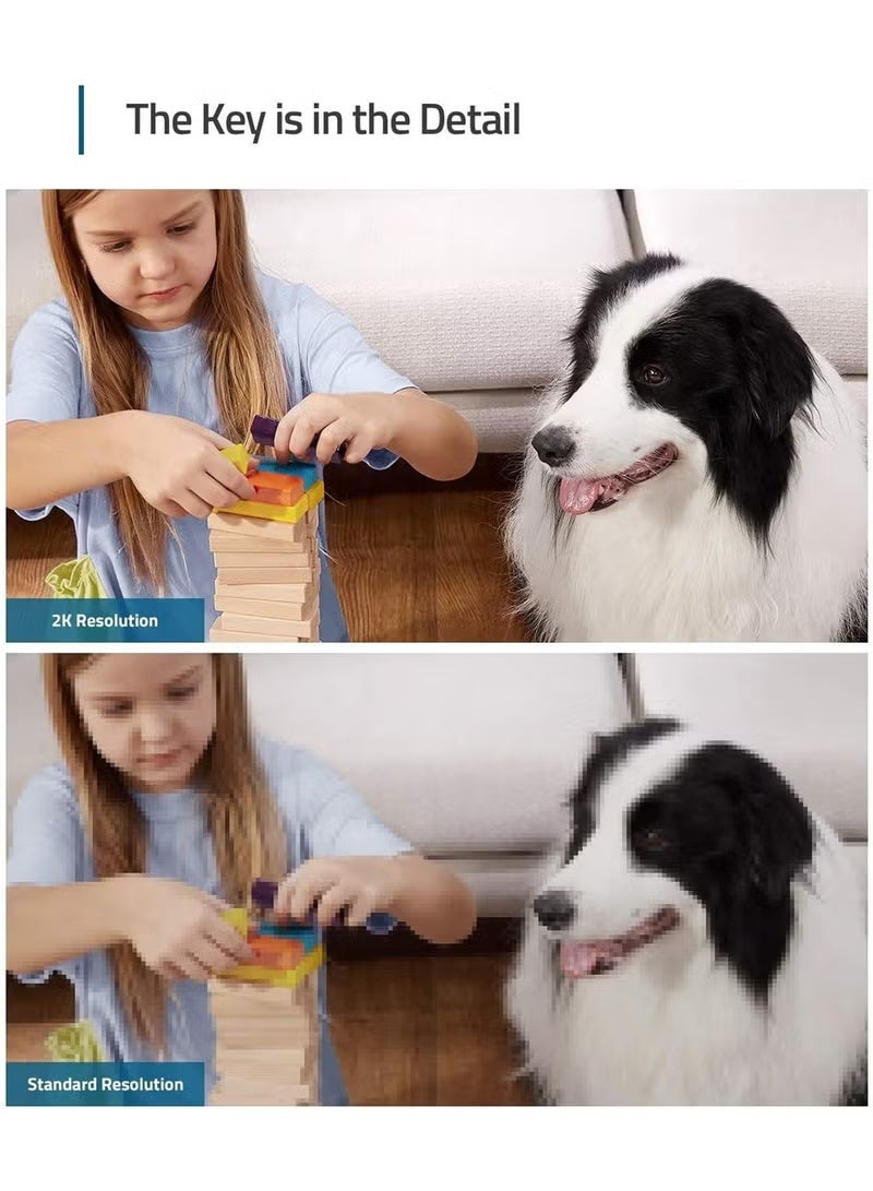 eufy Security 2K Indoor Cam Pan & Tilt | Smart Home Camera with AI Human & Pet Detection | Motion Tracking | Night Vision | Works with Voice Assistants | MicroSD Storage – No HomeBase Required - Image 3