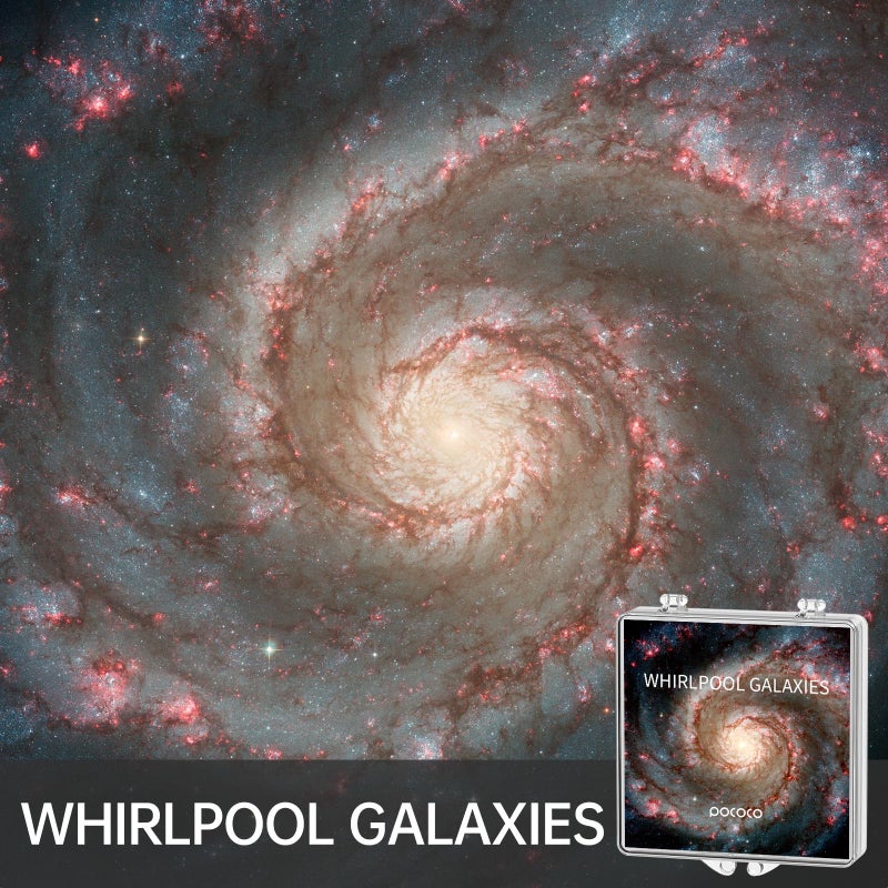 POCOCO Gorgeous Nebula Series Galaxy Star Projector Night Light Discs: Realistic Galaxy Patterns, 5K Ultra HD, 96% Light Transmission, High Brightness - 6-Piece Pack (Projector Not Included) - Image 4