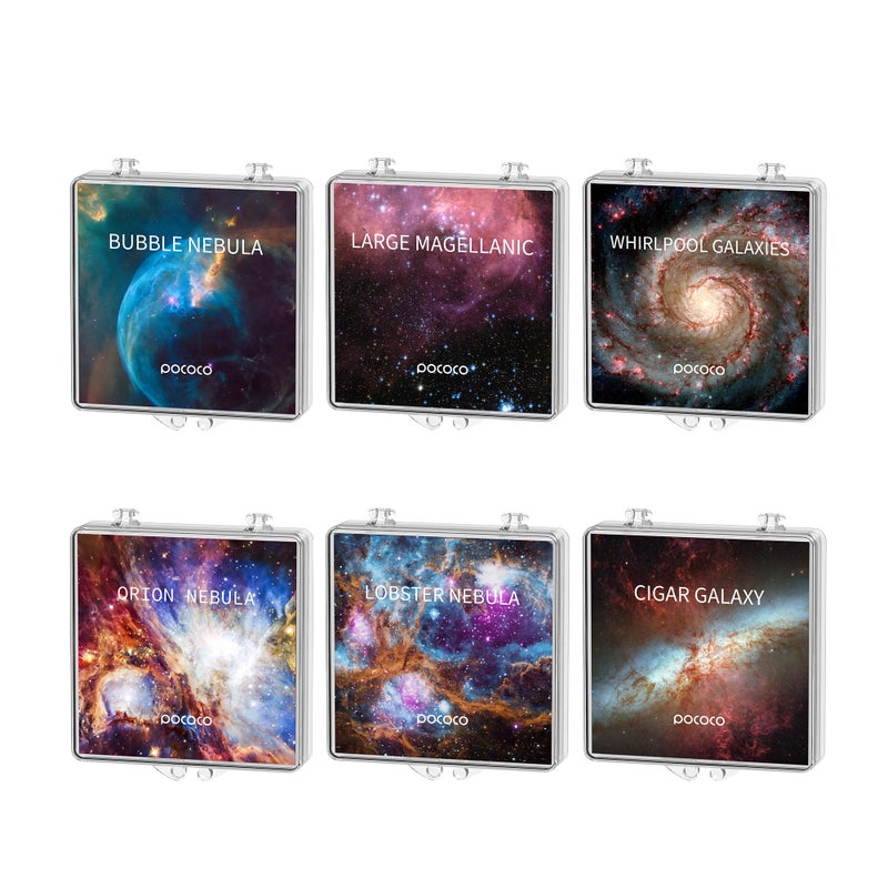 POCOCO Gorgeous Nebula Series Galaxy Star Projector Night Light Discs: Realistic Galaxy Patterns, 5K Ultra HD, 96% Light Transmission, High Brightness - 6-Piece Pack (Projector Not Included) - Image 2