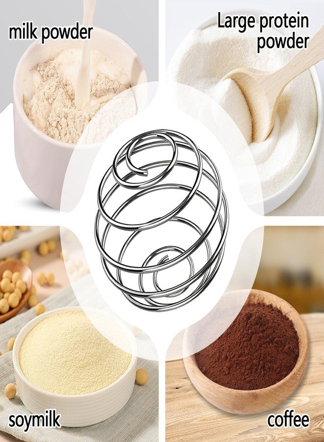 JIURUN 7PCS Milkshake Protein Shaker Balls, Plastic Blending Mixing Ball Bottle Mixers, Food Grade Stainless Steel Wire Mixer Ball for Shaker, Drinking Bottle Cup - Image 5