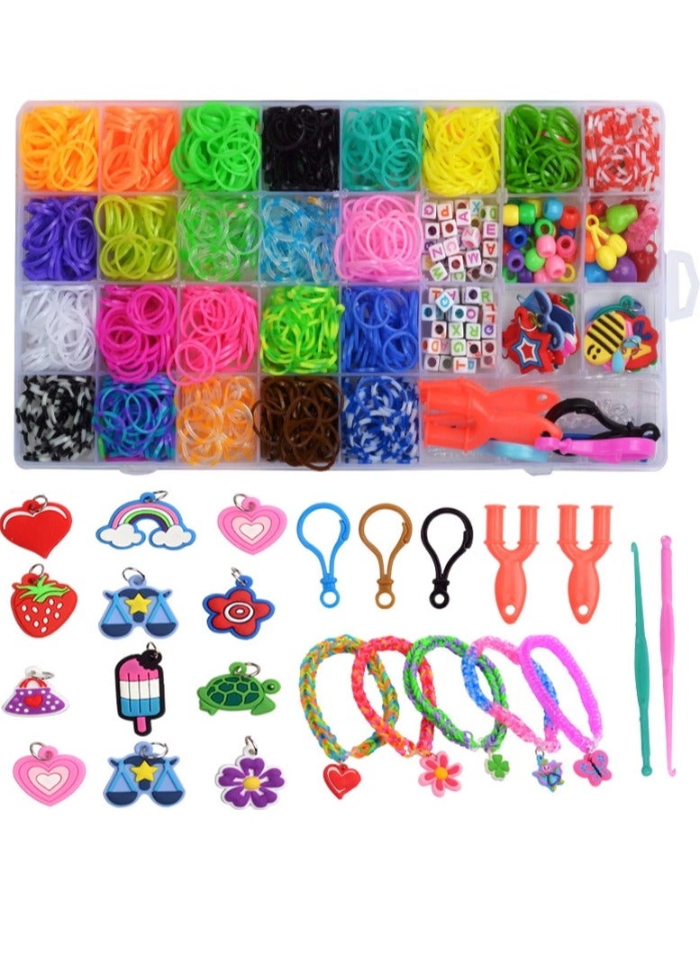 1500Pcs Rubber Band Loom Bracelet Kit With Accessories DIY Bracelet Making Kit Birthday Gifts For Girls Boys - Image 1