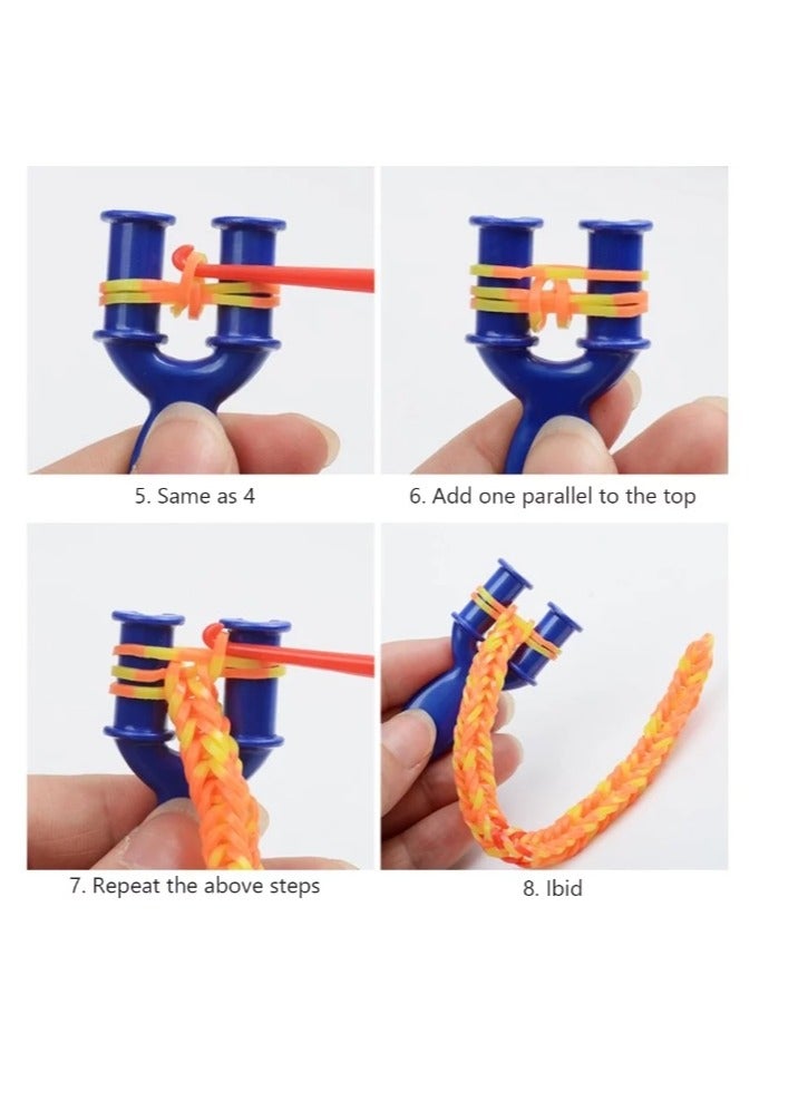 1500Pcs Rubber Band Loom Bracelet Kit With Accessories DIY Bracelet Making Kit Birthday Gifts For Girls Boys - Image 3