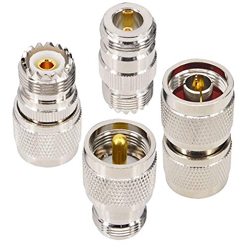 onelinkmore N to UHF PL259 SO239 Coax Connector Kit N Male/Female to UHF PL259 SO239 M/F Straight Adapter for CB Ham Radio Walkie Talkie WiFi Antenna Broadcasting Extension Cable - Image 3