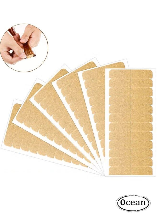 6 Sheets Lace Front Wig Tape Strips, Double Sided Waterproof Strong Adhesive Hair System Replacement Sticker, for Toupee Hairpiece and Hair Extension (Complexion) - Image 1
