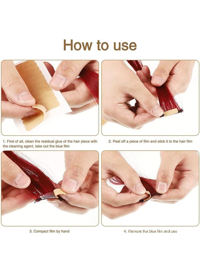 6 Sheets Lace Front Wig Tape Strips, Double Sided Waterproof Strong Adhesive Hair System Replacement Sticker, for Toupee Hairpiece and Hair Extension (Complexion) - Image 4