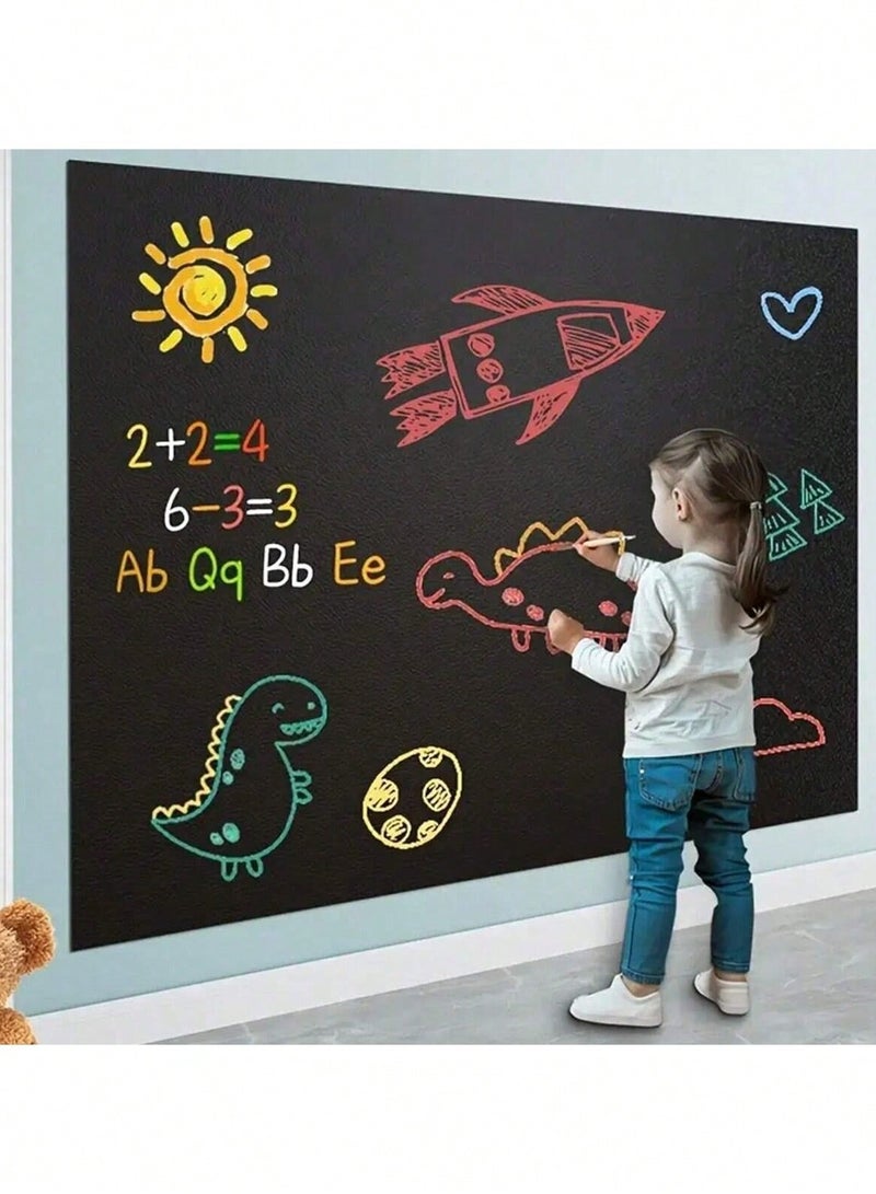 سبورة حائط للأطفال للكتابة والرسم بالطباشير مقاس 100×45 - Image 1
