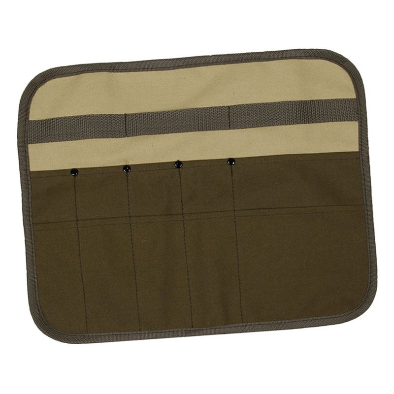 Canvas Picnic Utensil Bag Outdoor Camping Silverware Holder Multi Pocket Tableware Storage - Image 2