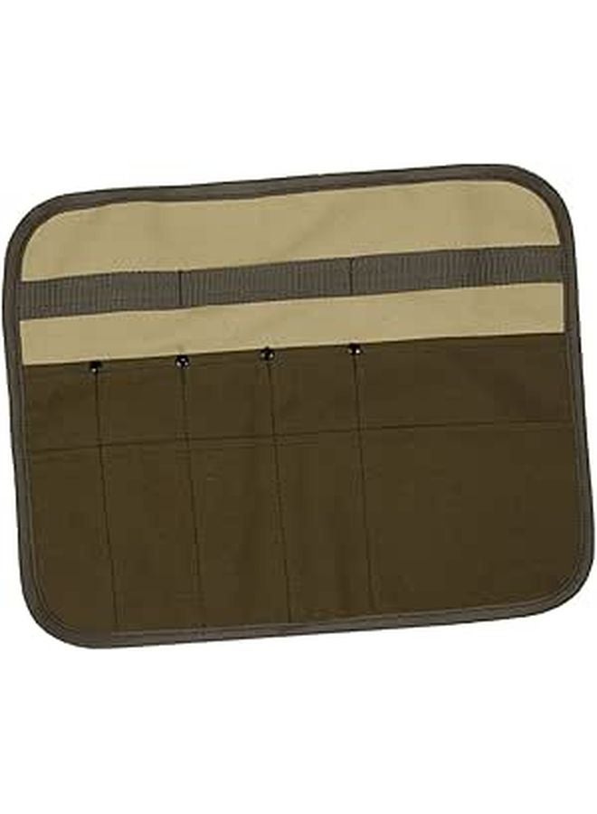 Canvas Picnic Utensil Bag Outdoor Camping Silverware Holder Multi Pocket Tableware Storage - Image 1