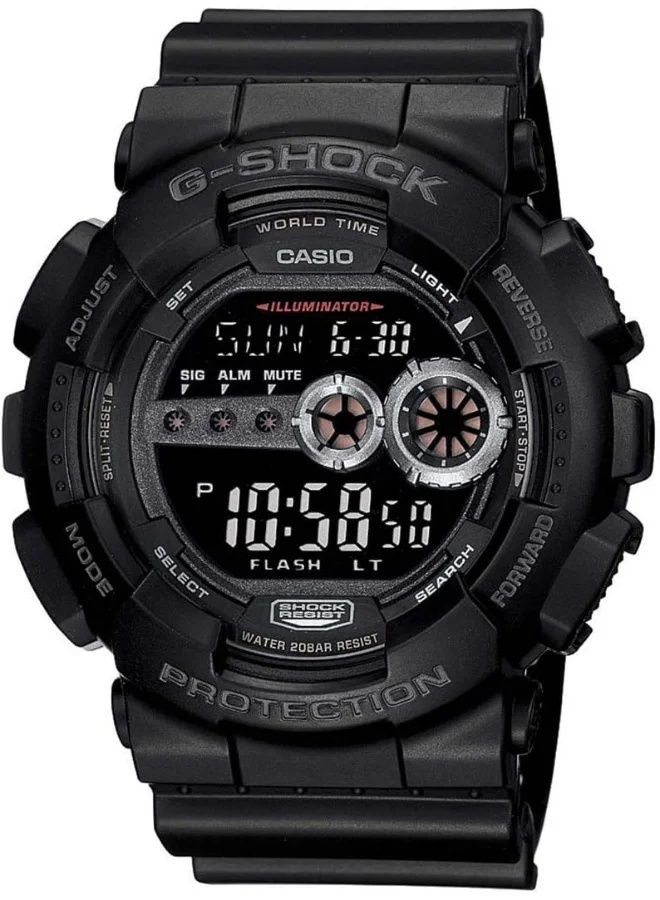 CASIO G-Shock Digital Black Dial Men's Watch-GD-100-1BDR (G310)