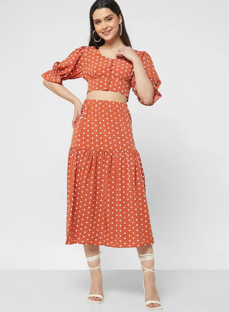 Ginger Printed Skirt Set