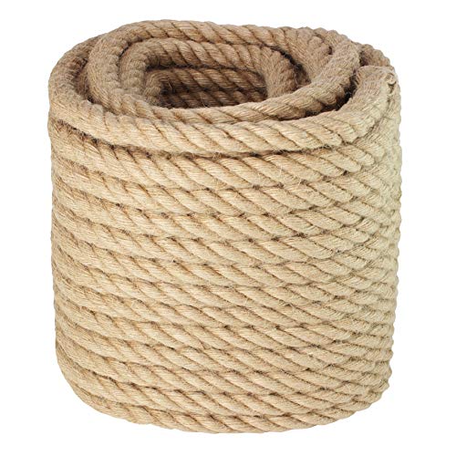 VEITHI Manila Rope 1/2 Inch x 100 Feet, Twisted Thick Rope for Landscaping, Crafts, Sporting,Marine, Projects and Tie-Downs - Image 1