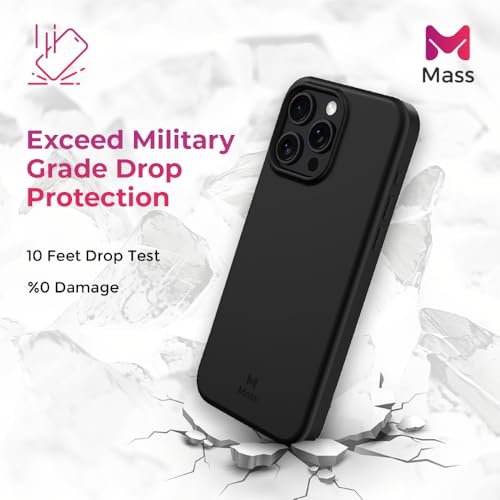 Mass Infinity Slim TPU Shockproof Case 6-in-1, Durable Drop Protection, Metal Plate Support, Built-in SIM Slot, Compatible for Magsafe and iPhone Black Color (iPhone 16 Pro Max) - Image 4
