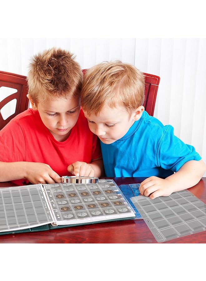 erorex Coin Collection Pages 10 Sheets Clear 30 Pocket Coin Sleeves Binder Inserts Coin Pocket Pages Collecting Sleeves For Most Coin Collection Holder Book Album - Image 4