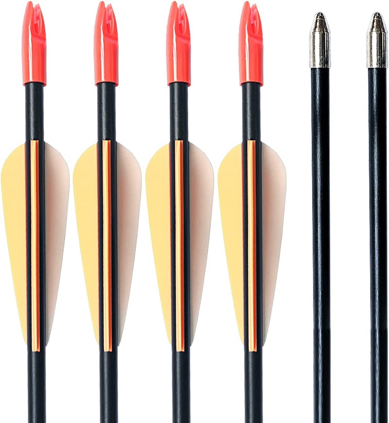 PANDARUS Archery 28" Fiberglass Archery Target Practice Arrows, for Children, Woman or Beginner, for Recuve Bow(Pack of 12) - Image 3