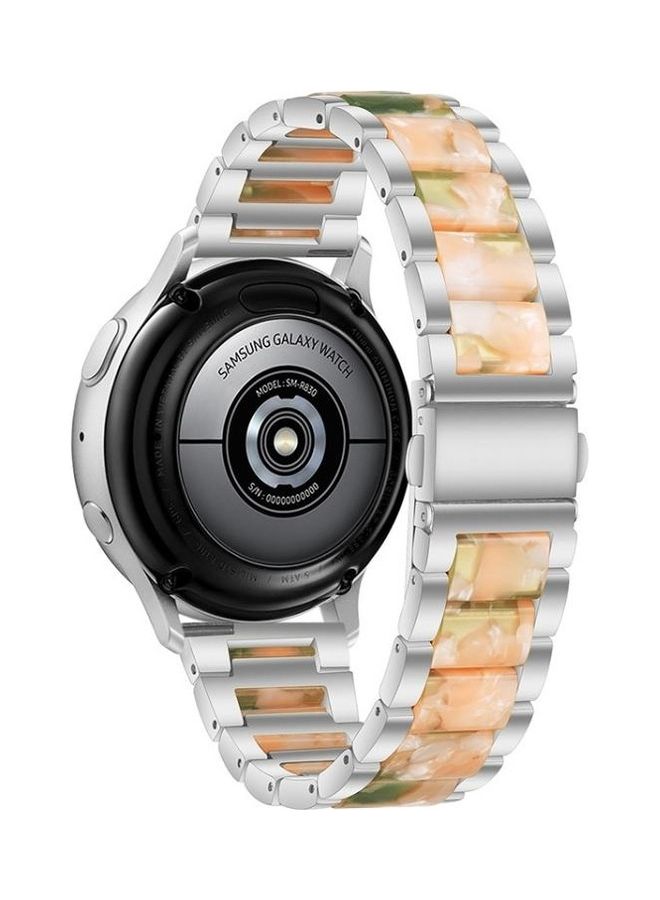 NIBEMINENT For Huawei Watch 3/3 Pro/Garmin Venu 2 22mm Universal Replacement Strap Watchband Silver/Pink Green - Image 4