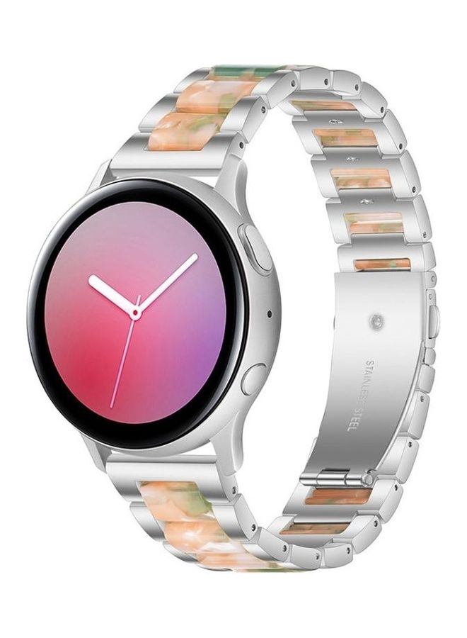 NIBEMINENT For Huawei Watch 3/3 Pro/Garmin Venu 2 22mm Universal Replacement Strap Watchband Silver/Pink Green - Image 3