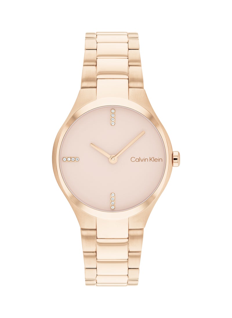 CALVIN KLEIN Women's Analog Round Shape Stainless Steel Wrist Watch 25200334 - 30 Mm  - Image 2