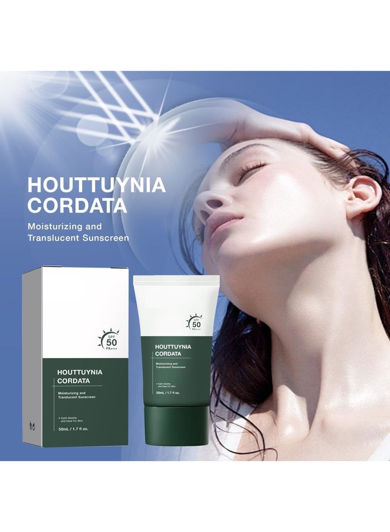 SOLARAE Water Barrier Moisturizing Sun Cream, SPF 50 PA , Gel Sunscreen, No White Cast, Hydrating, Moisturizing, Cools Down, Light Finish - Image 2