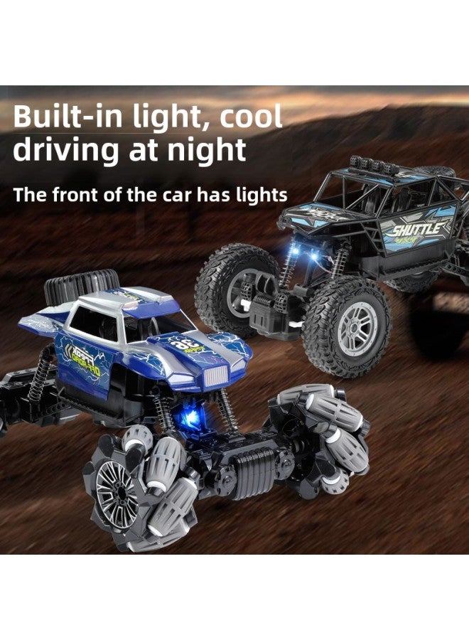 2.4G Remote Control Off-road Vehicle Remote Four-wheel Drive Climbing Charging Electric Remote Control Car Children Boy Toy Racing Large-Color:5-channel Remote Two-wheel Drive Climbing Off-road Vehicle [red Lightning] Chinese Color Box-Scale:High Configuration: 3 Lithium Batteries For 135 Minutes + Charging Cable  - Image 4