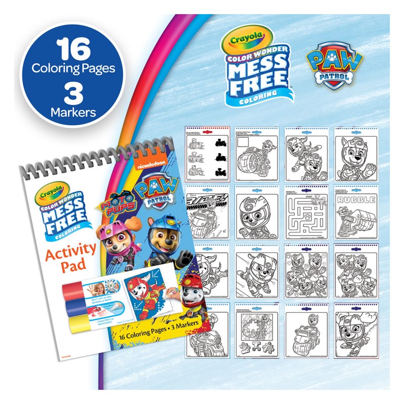 Crayola Nickelodeon Color Wonder Activity Pad Bundle (3 Pack), Toddler Stocking Stuffer, Mess Free Coloring Set for Kids, Holiday & Christmas Gifts for Kids, 3+ - Image 3